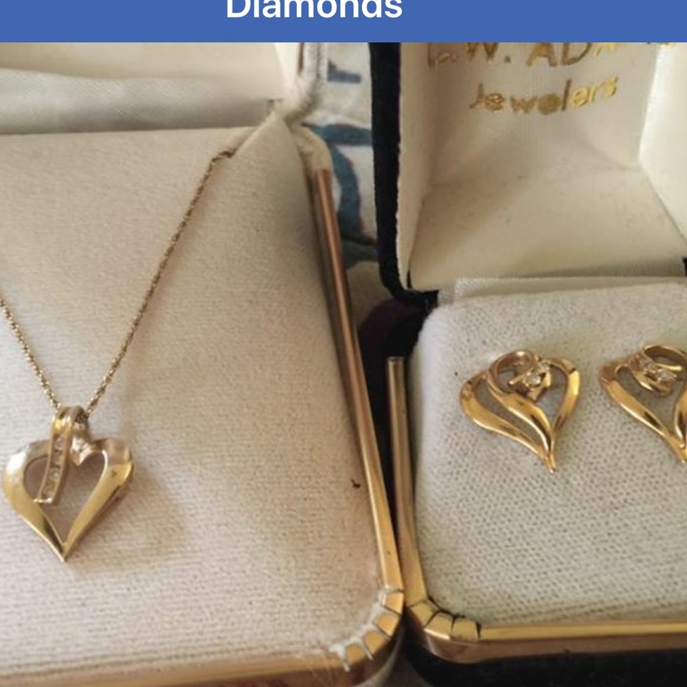 Diamond sweetheart set